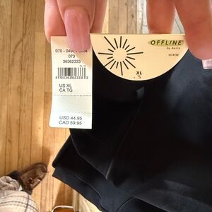 OFFLINE by Aerie High-Rise 7/8 Black XL Leggings